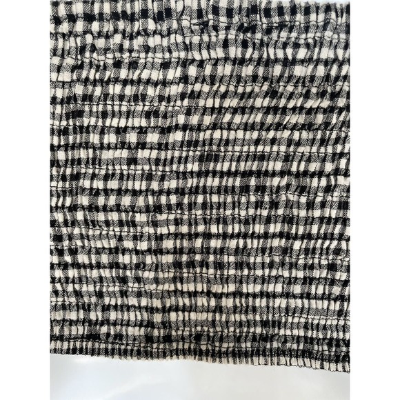 Stitch and Feather Tie Bandeau Wrap Top Black And White Sz L Many Ways to Wear - Picture 3 of 4